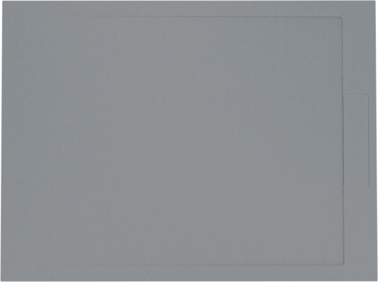 Balmani Indus douchebak 120 x 90 cm composietmarmer donkergrijs leisteenstructuur