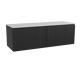 Storke Ribs badkamermeubel met Tavola wastafelblad voor waskom(men)