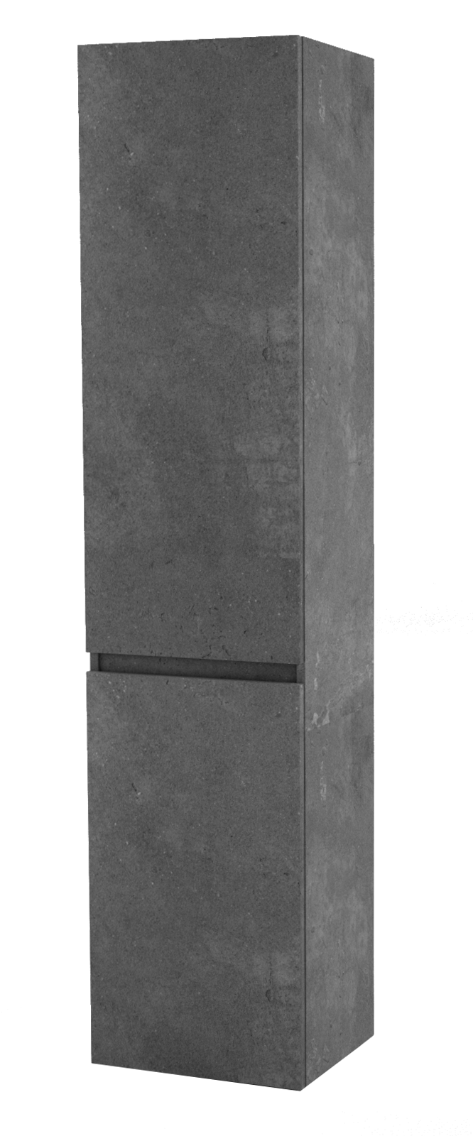 Balmani Lucida staande badkamerkast links beton donkergrijs 45 x 35 x 195 cm