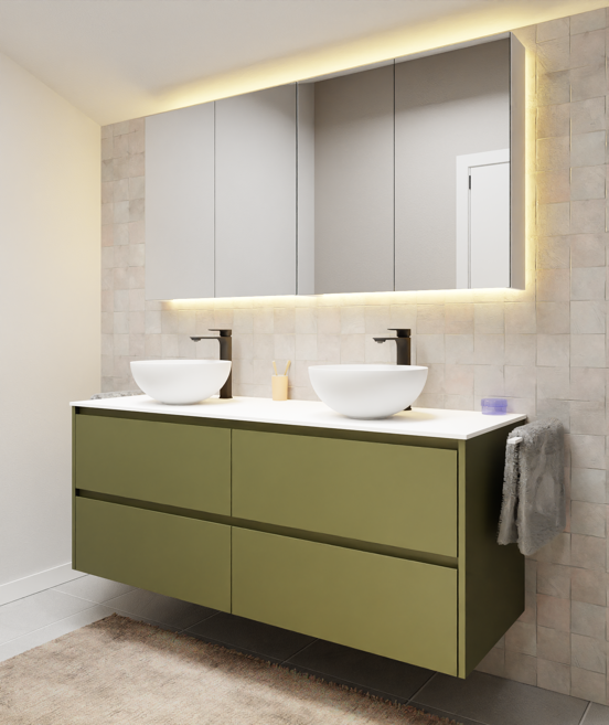 Luca Varess LED luminaire pour armoire de toilette 150 x 75 cm