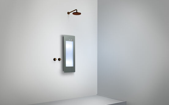 Sunshower Plus S Infrarood en UV Vlakke opbouw organic grey