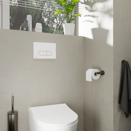 Oleas M1 bedieningspaneel hoogglans wit voor Ideal Standard ProSys inbouwreservoir