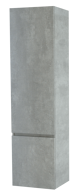 Balmani Cubo/Lucida zwevende badkamerkast rechts beton zilvergrijs 45 x 35 x 169 cm