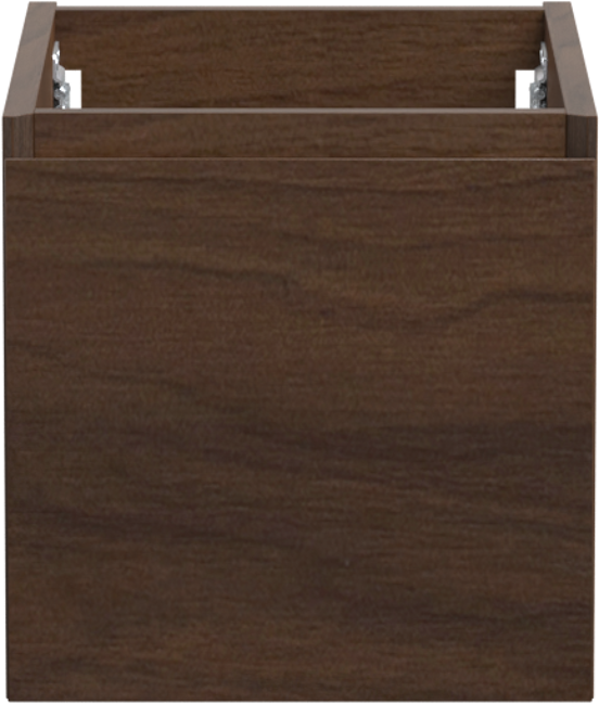 Storke Edge zwevende wastafelonderkast 35 x 52 cm notelaar 1 lade