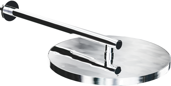 Blaufoss Nola 300 Tête de douche rond 30 cm avec support mural chrome