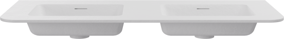 Storke Mata Soft Doppelwaschtisch matte solid surface 120 x 46 cm