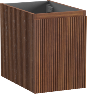 Storke Ribs zwevende wastafelonderkast 35 x 52 cm notelaar