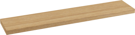 Balmani Legno afwerkingsplankje voor badkamerkast verweerd eiken 90cm