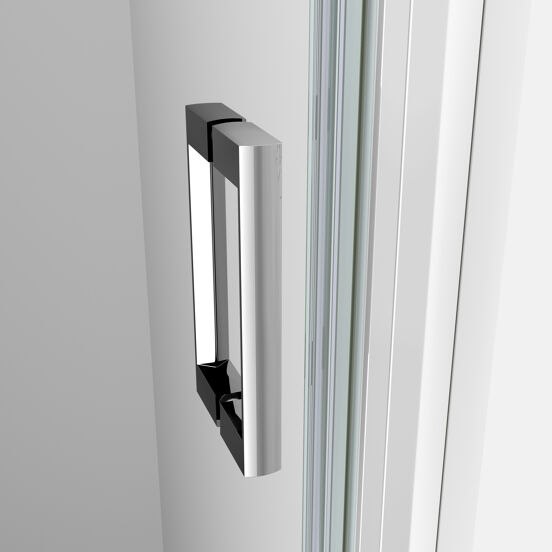 Luca Varess Vidor douche draaideur 80 x 190 cm helder glas glans chroom profiel