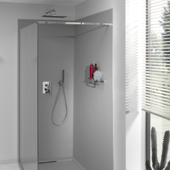 Blaufoss Smartbox Softline thermostat de douche encastré 2 fonctions chrome brillant incl élément intégré