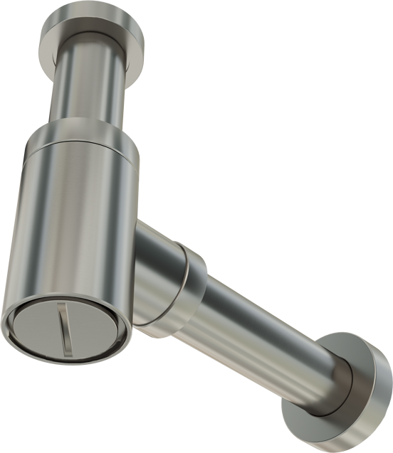 Santeg Styledrain MINI-X Ablauf für Handwaschbecken, CoolMetal gebürstet, 32 mm