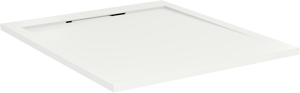 Balmani Andes Duschwanne: 100 x 80 cm, Solid Surface, Weiß matt