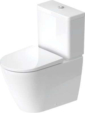 Duravit D-Neo staand toilet hoogglans wit zonder spoelrand