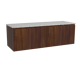 Storke Ribs badkamermeubel met Tavola wastafelblad voor waskom(men)