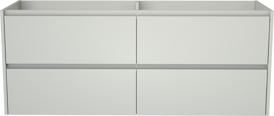 Storke Seda meuble sous-vasque suspendu 150 x 52 cm blanc mat 4 tiroirs