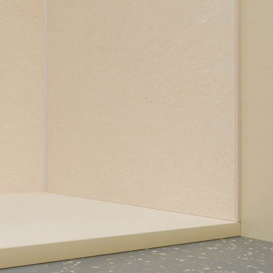 Luca Varess Suite Duschwanne 120 x 90 cm Marmorkomposit Dizzy Cream 