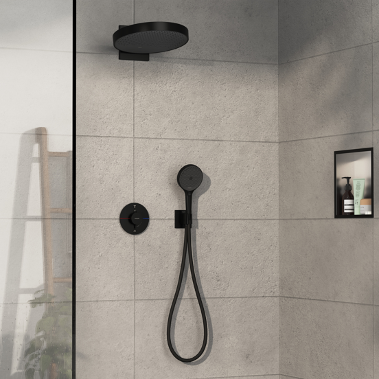 Hansgrohe Showerselect Comfort S Unterputz-Duschthermostat 2 Verbraucher Schwarz matt