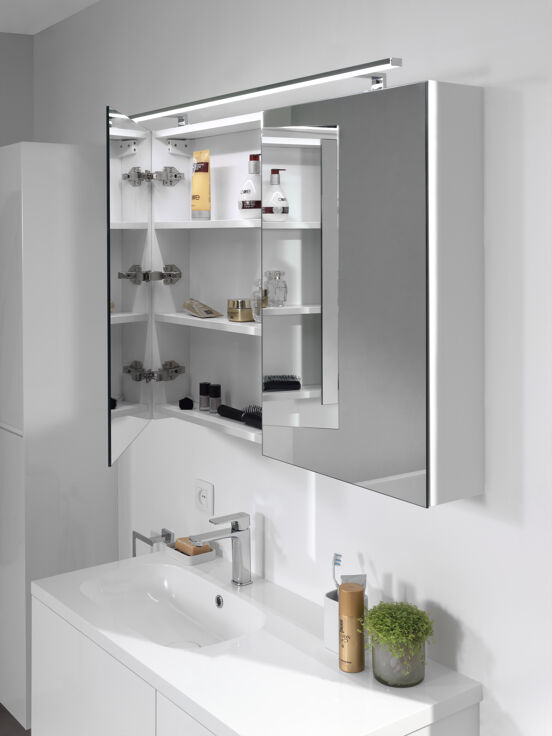Storke Reflecta armoire de toilette 100 x 75 cm blanc brillant