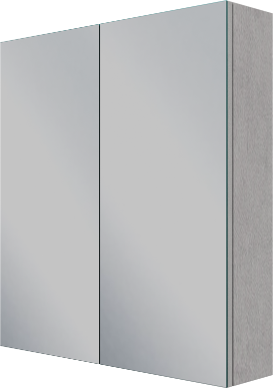 Linie Montro Spiegelschrank Bad: 70 x 75 cm, Beton grau