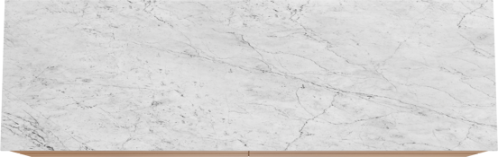 Balmani Mitra meuble salle de bains suspendu 180 x 55 cm teck avec Stretto tablette simple ou double en marbre carrara