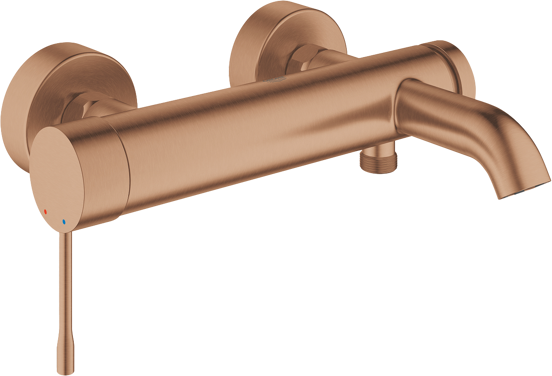 Grohe Essence Aufputz-Badewannenarmatur: Brushed Warm Sunset