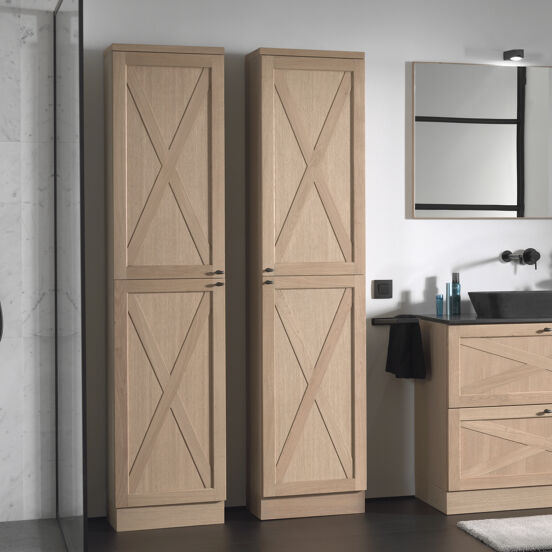 Balmani Legno tablette de finition pour meuble de salle de bains chêne vieilli 45 cm