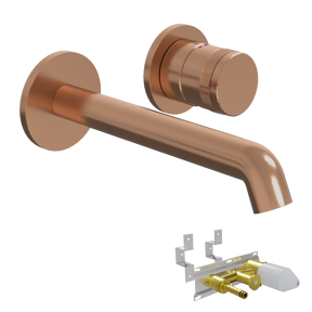 Blaufoss Pavilion robinet de lavabo encastré Brushed Rosegold incl élément intégré