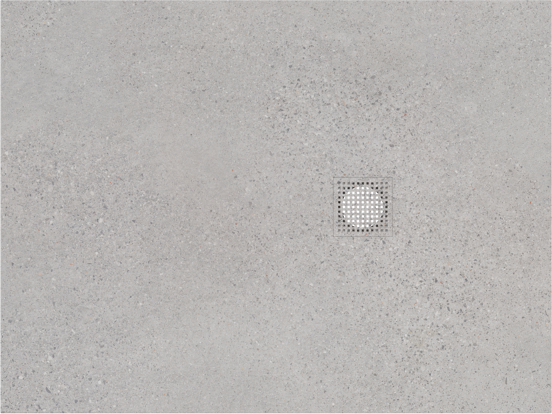 Balmani Impress receveur de douche 120 x 90 cm composite gris mat structure rock
