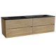Storke Edge meuble salle de bains avec plan vasque Scuro