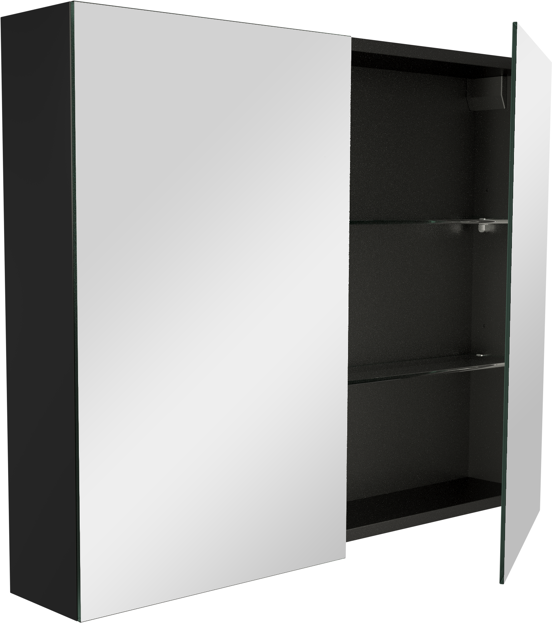 Balmani Mitra armoire de toilette 90 x 72 cm noir mat