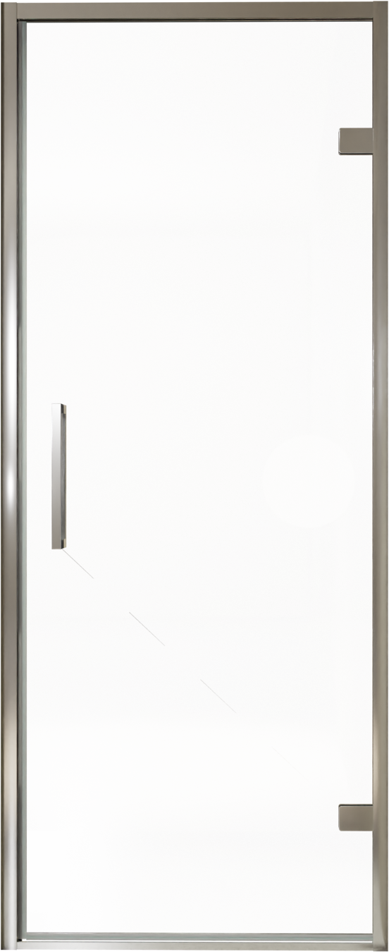 Balmani Senses Design douche draaideur rechts 90 cm x 210 cm Helder glas, Chroom profielen