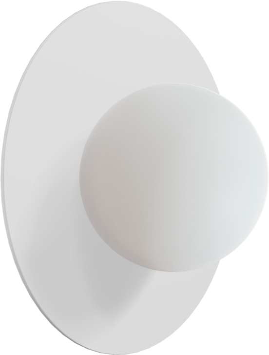 Balmani Pelota Disc small LED Verlichting 16 cm wit