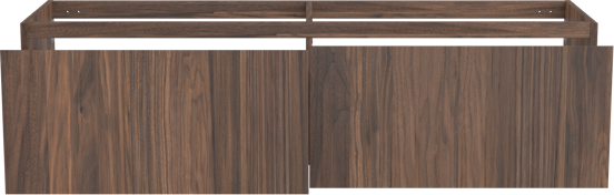 Balmani Idra zwevende wastafelonderkast 180 x 55 cm fineer notenhout 4 lades