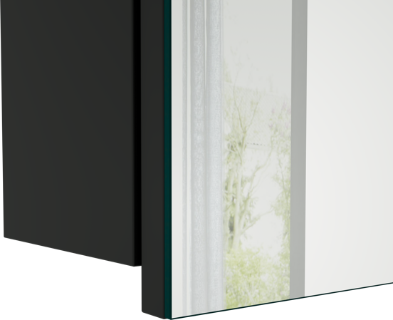 Storke Beta spiegelkast 120 x 60 cm mat zwart