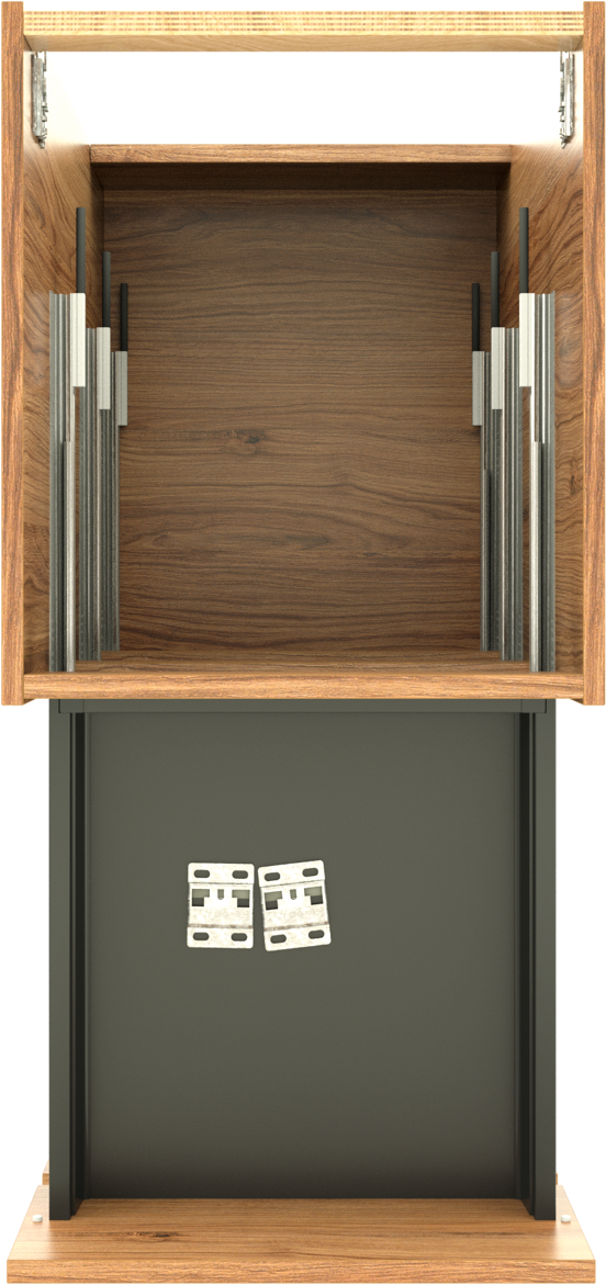 Balmani Lucida staande wastafelonderkast 45 x 55 cm teak 3 lades