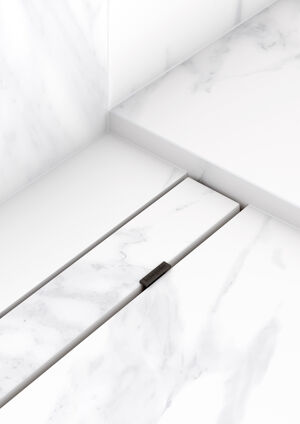 Hansgrohe RainDrain Rock caniveau de douche découpable
