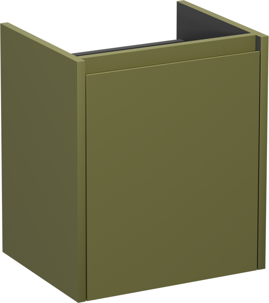 Storke Seda meuble sous-lavabo suspendu 45 x 35 cm vert olive porte