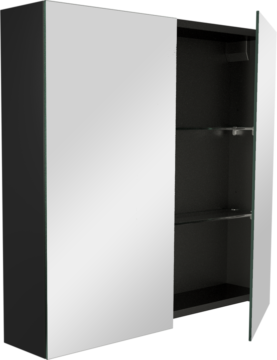 Balmani Mitra armoire de toilette 75 x 72 cm noir mat
