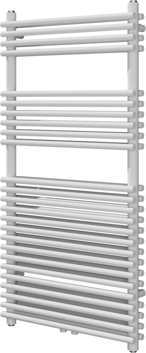 Vipera Alegria dubbele handdoekradiator 60 x 120 cm centrale verwarming mat wit zij- en middenaansluiting 1.192W