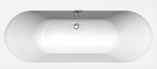 Villeroy & Boch Oberon 2.0 tweepersoons inbouwbad 180 x 80 cm quaryl glanzend wit