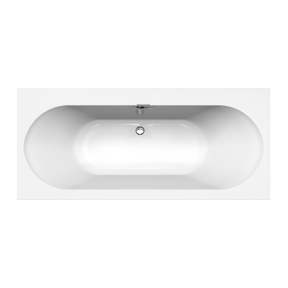 Villeroy & Boch Oberon 2.0 tweepersoons inbouwbad 180 x 80 cm quaryl glanzend wit
