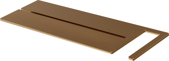 Blaufoss Finn zeeprekje voor douchewand Brushed Rosegold 44x15cm