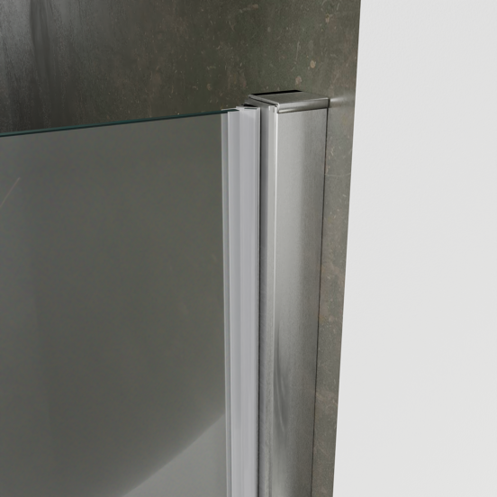 Luca Varess Kuresa douche draaideur 85 x 200 cm helder glas glanzend chroom profiel