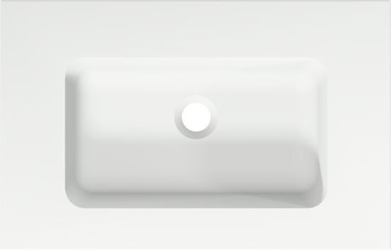 Storke Mata enkele wastafel matte Solid Surface 60 x 40 cm