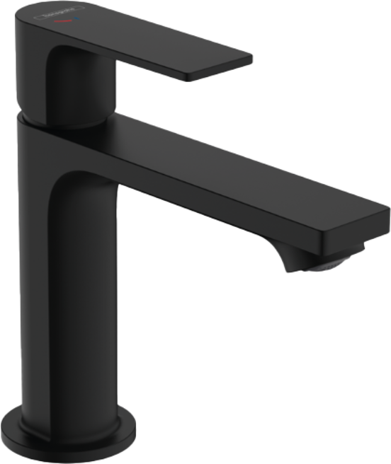 Hansgrohe Rebris 110 Niedrige Waschtischarmatur Schwarz matt