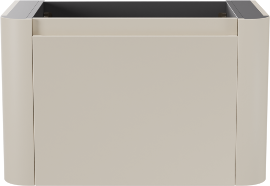 Storke Soft zwevende wastafelonderkast 80 x 46 cm Sand mat 2 lades