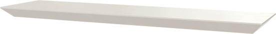 Balmani Mitra étagère murale blanc mat 60 x 18 cm