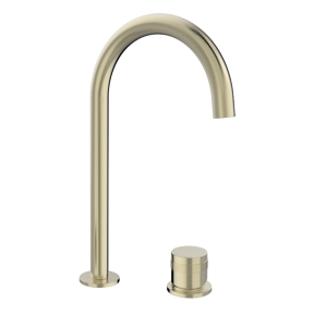 Blaufoss Pavilion Curve robinet de lavabo réhaussé Brushed Champagne Gold