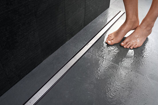Geberit CleanLine Duschrinne: 30 - 160 cm, Inox gebürstet