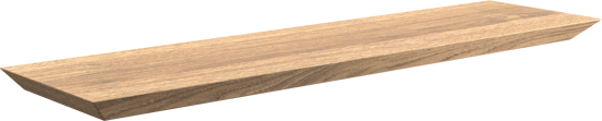 Balmani Mitra wandplank fineer naturel eiken 60 x 16 cm